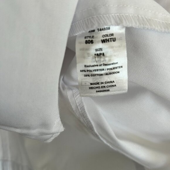 NWT Adar Scrub Jacket White Classic Fit Doctor Nurse Lab Coat 806 - Picture 8 of 8